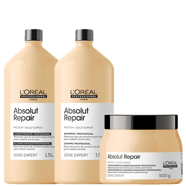 Kit LOreal Professionnel Absolut Repair Salon (3 Produtos) ÚNICO - Renner