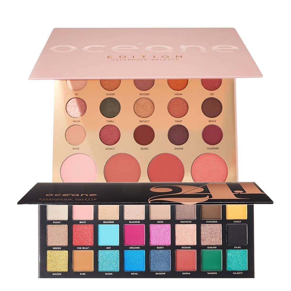 Kit Oceane Edition Celebrate Palette e Eyeshadow Palette 24.1 Cores (2 produtos)