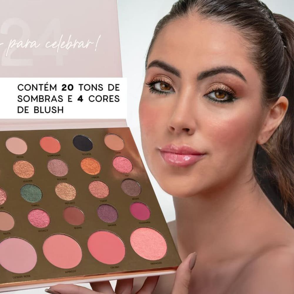 Kit Oceane Edition Celebrate Palette e Eyeshadow Palette 24.1 Cores (2 produtos) Multicores 3