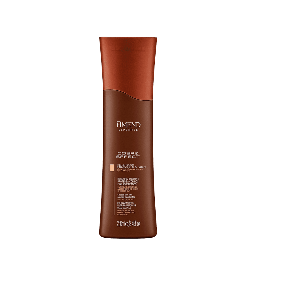 Kit Amend Realce da Cor Cobre Effect Cabelos Iluminados Shampoo e Fluido Antiumidade (2 produtos) ÚNICO 2