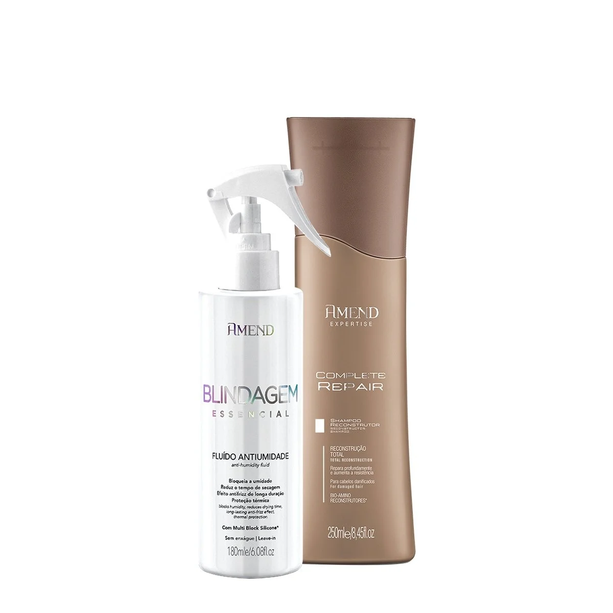 Kit Amend Complete Repair Shampoo e Fluido Antiumidade (2 produtos) ÚNICO 3