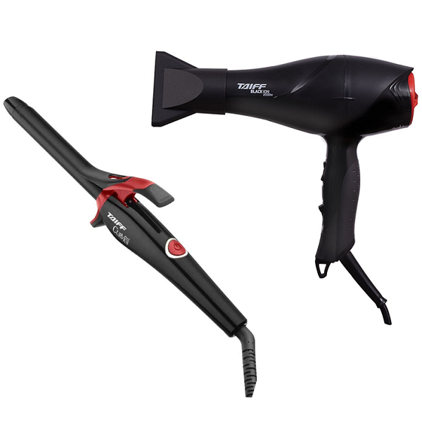 Taiff Secador Black Ion 2000W 110V e Modelador Curves 3/4 19mm Bivolt Bivolt 1