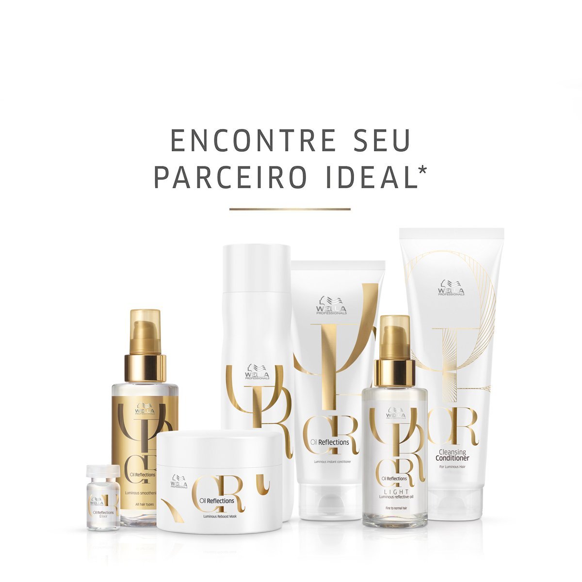 Kit Wella Professionals Oil Reflections Shampoo Litro Condicionador e Mascara (3 produtos) ÚNICO 3