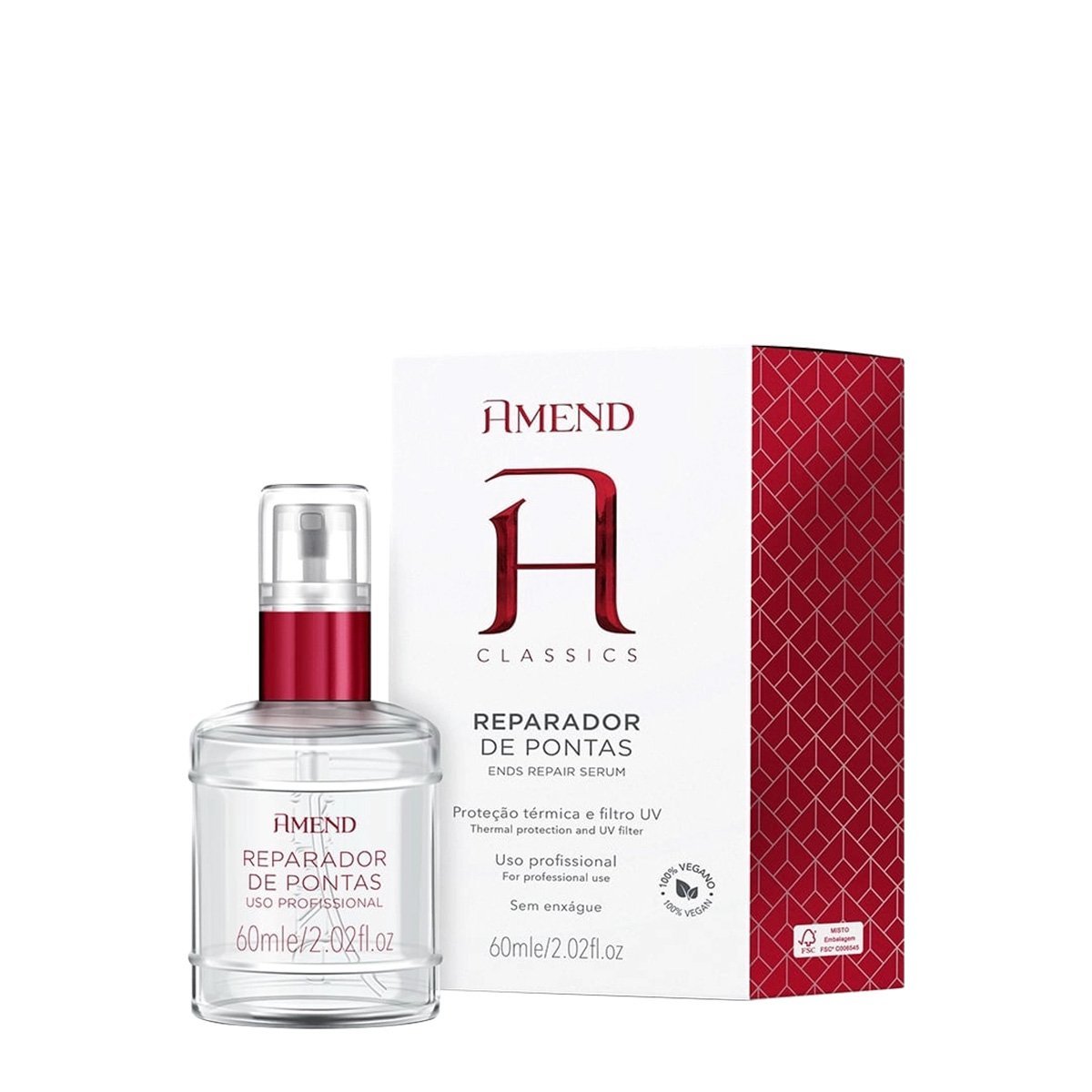 Amend Classics Uso Profissional. - Reparador de Pontas 60ml 60ml 2