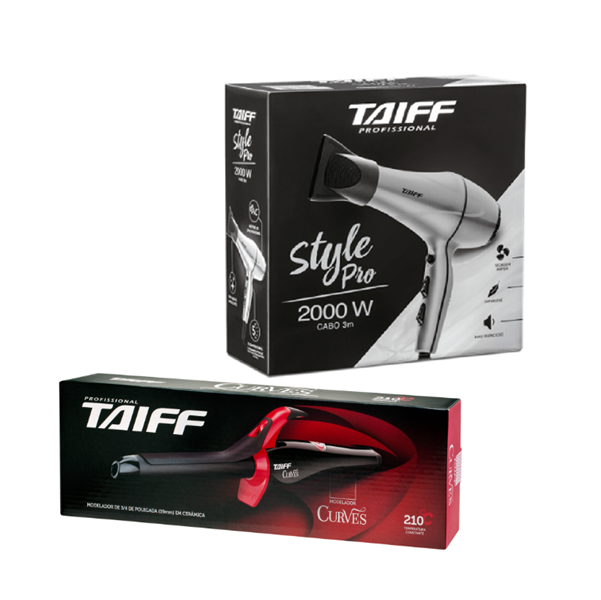 Taiff Secador Style Pro 2000W 127V+Curves Modelador De Cachos 3/4" 19mm Bivolt Bivolt 3