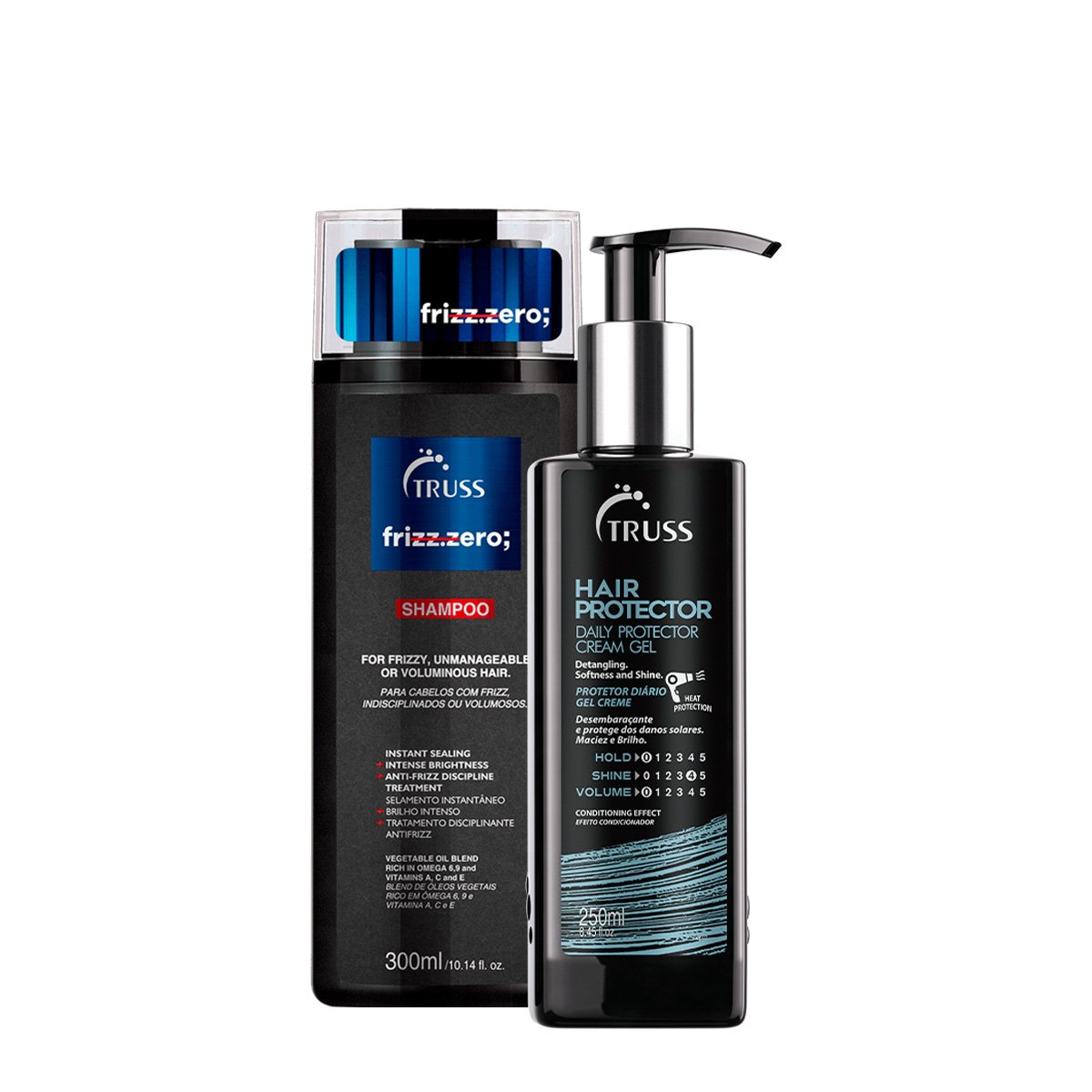 Kit Truss Frizz Zero Shampoo e Hair Protector (2 produtos) ÚNICO 1