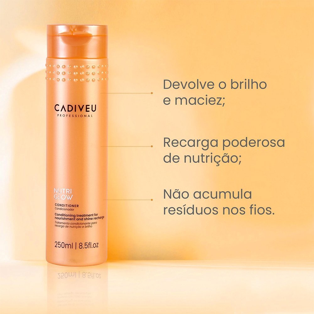 Kit Cadiveu Professional Nutri Glow Shampoo e Mascara (2 produtos) ÚNICO 2