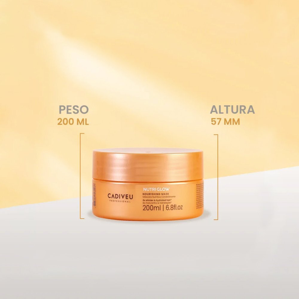 Kit Cadiveu Professional Nutri Glow Shampoo e Mascara (2 produtos) ÚNICO 3