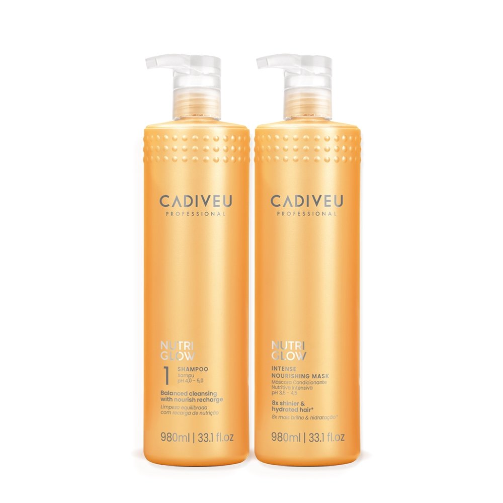Kit Cadiveu Professional Nutri Glow Shampoo e Mascara Litro (2 produtos) ÚNICO 1