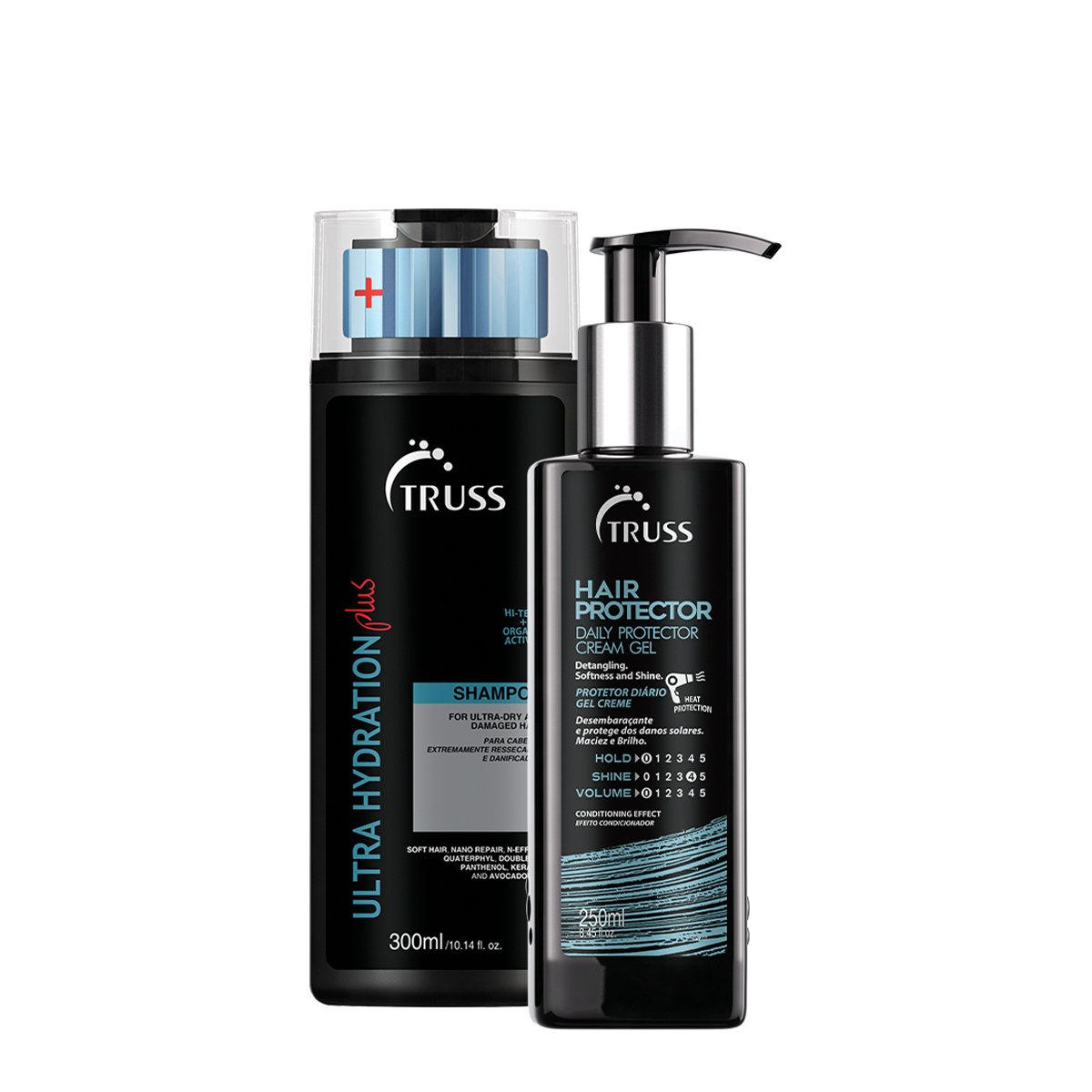 Kit Truss Ultra Hydration Plus Shampoo e Hair Protector Leave-in Desembaracante (2 produtos) ÚNICO 1