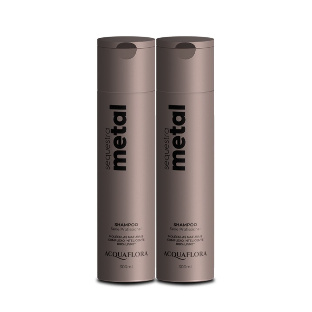 Kit Acquaflora Sequestra Metal Shampoo 300ml (2 unidades) ÚNICO 1