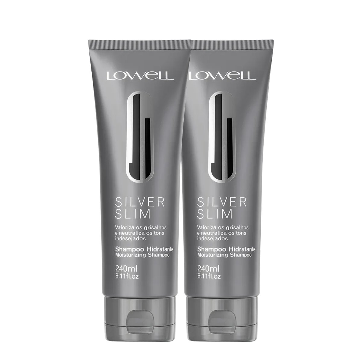 Kit Lowell Silver Hidratante Slim Shampoo (2 unidades) ÚNICO 1