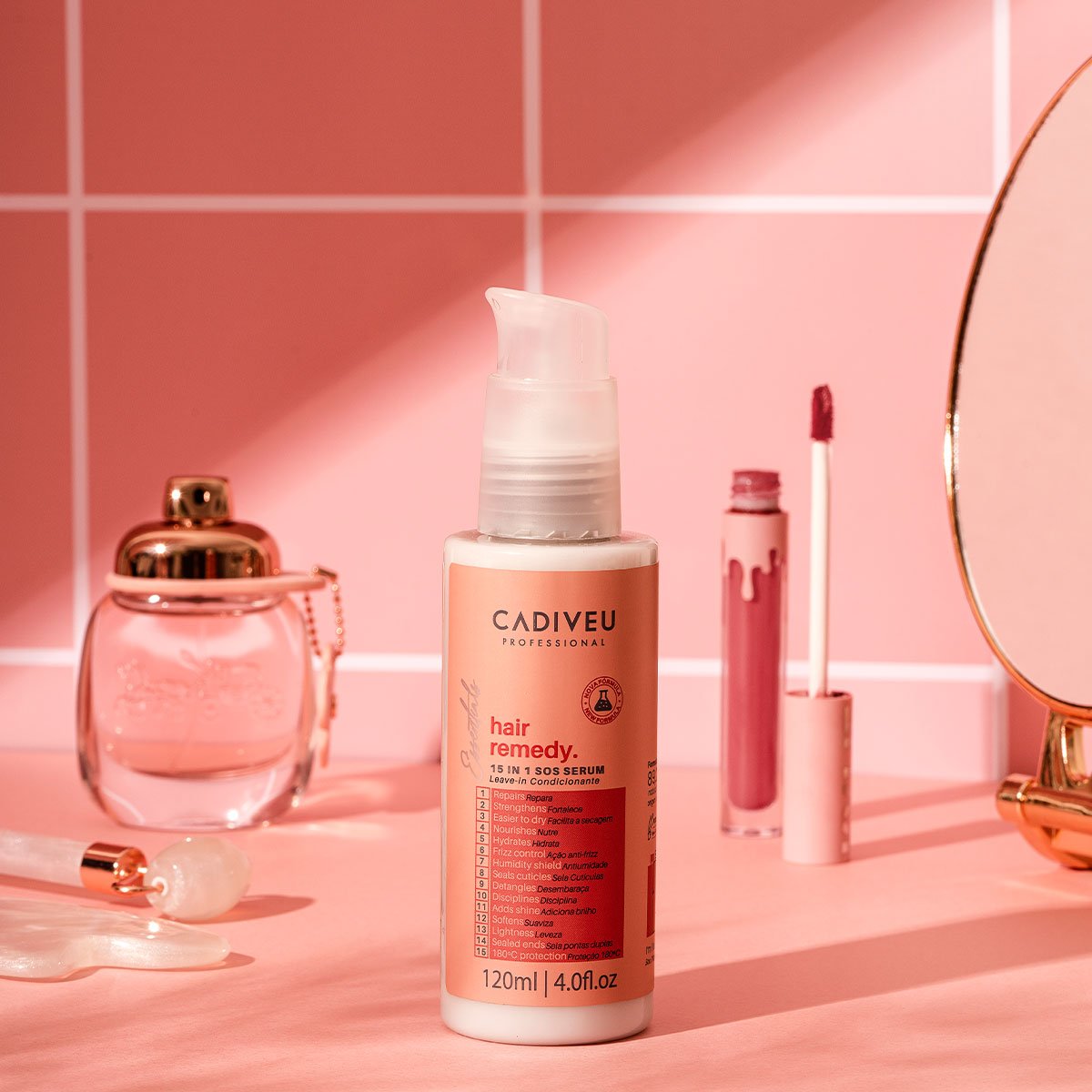 Kit Cadiveu Essentials Hair Remedy Shampoo Serum e Nutri Glow Booster (3 produtos) ÚNICO 2