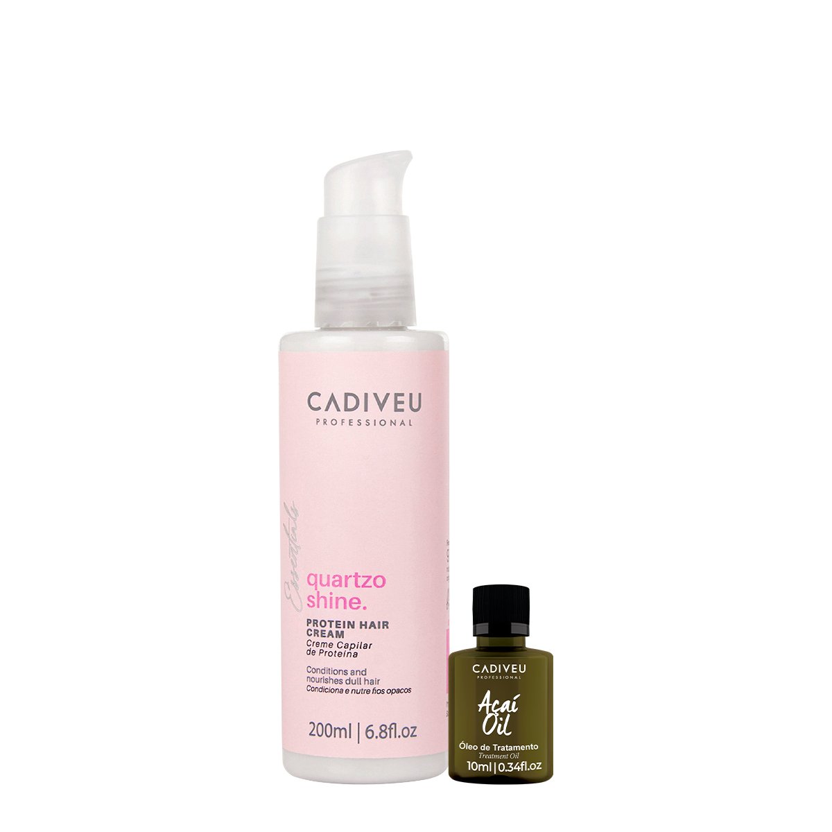 Kit Cadiveu Essentials Quartzo Shine Pre- Shampoo e Acai Oil (2 produtos) ÚNICO 1
