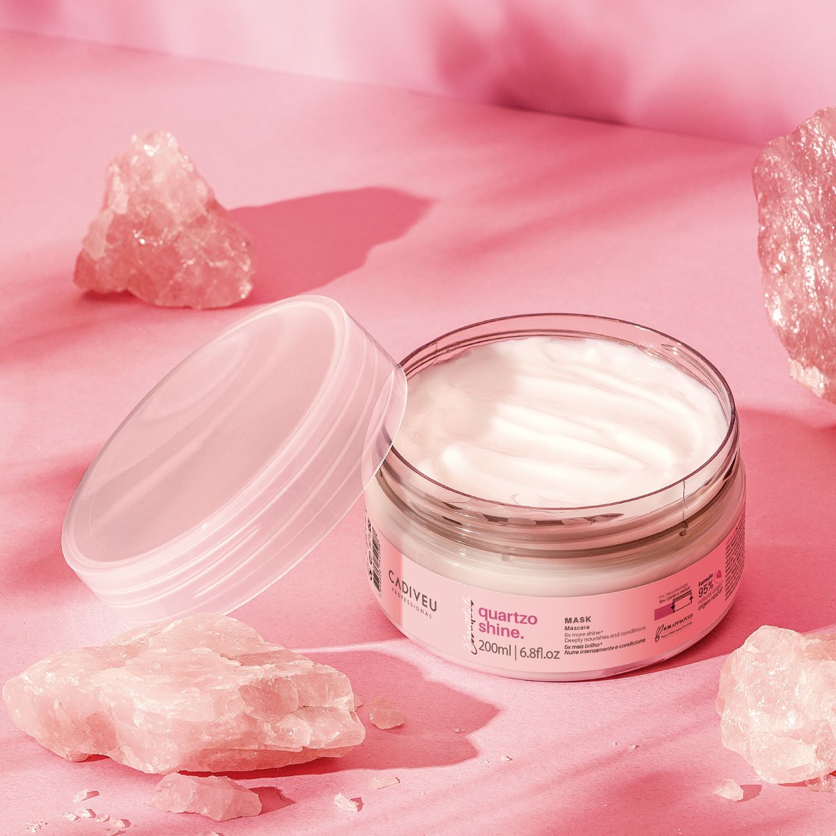 Kit Cadiveu Professional Essentials Quartzo Shine Shampoo Mascara e Acai Oil 60 (3 produtos) ÚNICO 3