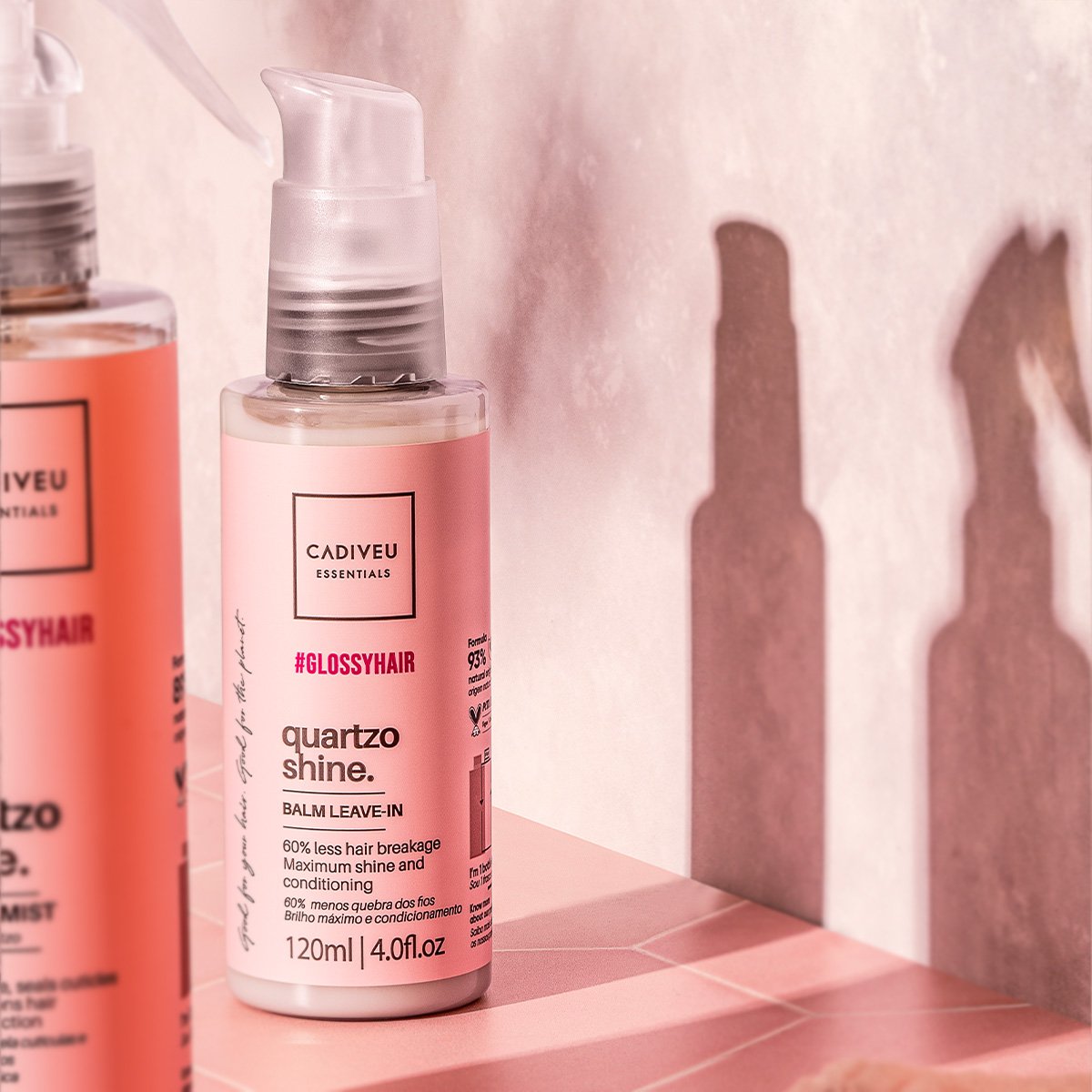 Kit Cadiveu Professional Essentials Hair Quartzo Shine Balm Leave-in e Acai Oil 110 (2 produtos) ÚNICO 2