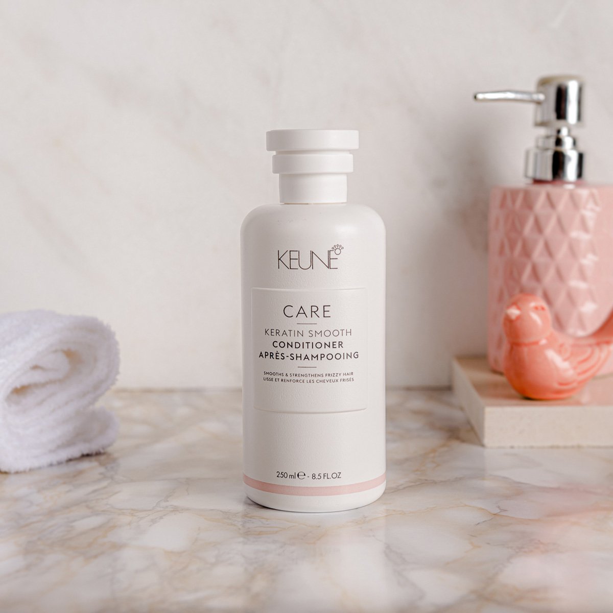 Kit Keune Care Keratin Smooth Shampoo Condicionador e Satin Oil  (3 produtos) ÚNICO 3