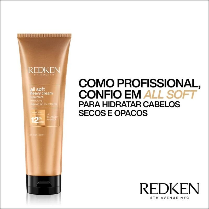 Kit Redken All Soft Shampoo Litro e Mascara (2 produtos) ÚNICO 5