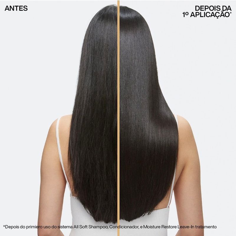 Kit Redken All Soft Shampoo Litro Condicionador e Leave-in (3 produtos) ÚNICO 5