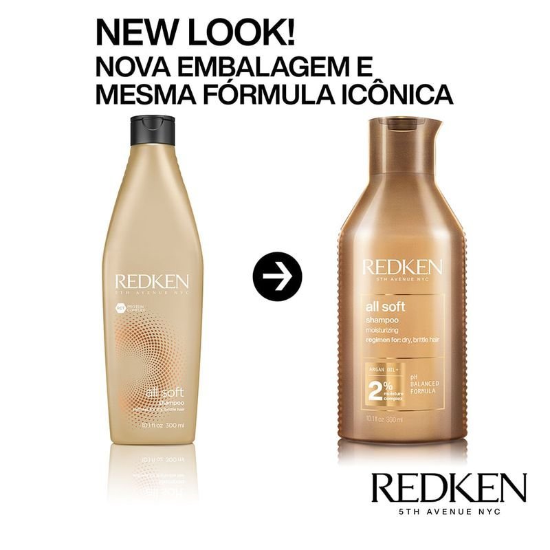 Kit Redken All Soft Shampoo Extra e Condicioandor (3 produtos) ÚNICO 3