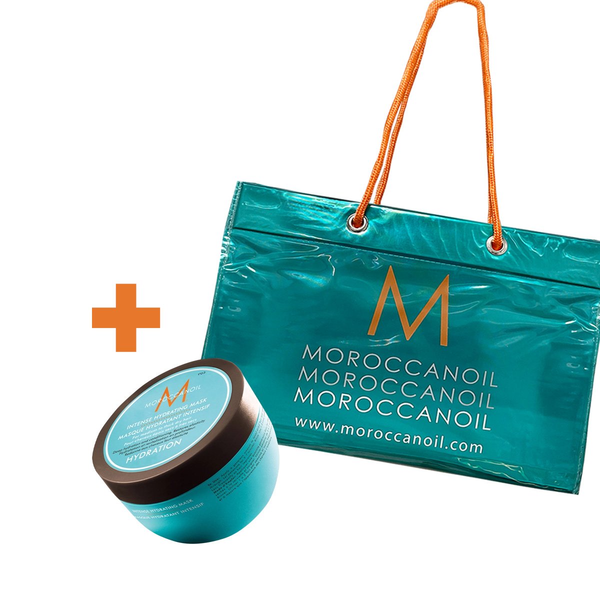 Kit Moroccanoil Intense Hydrating Mascara de Hidratacao e Bolsa de Praia (2 produtos)