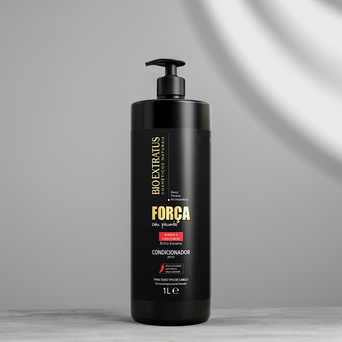 Kit Bio Extratus Forca Com Pimenta Shampoo Condicionador Litro Mascara e Finalizador (4 produtos) ÚNICO 3