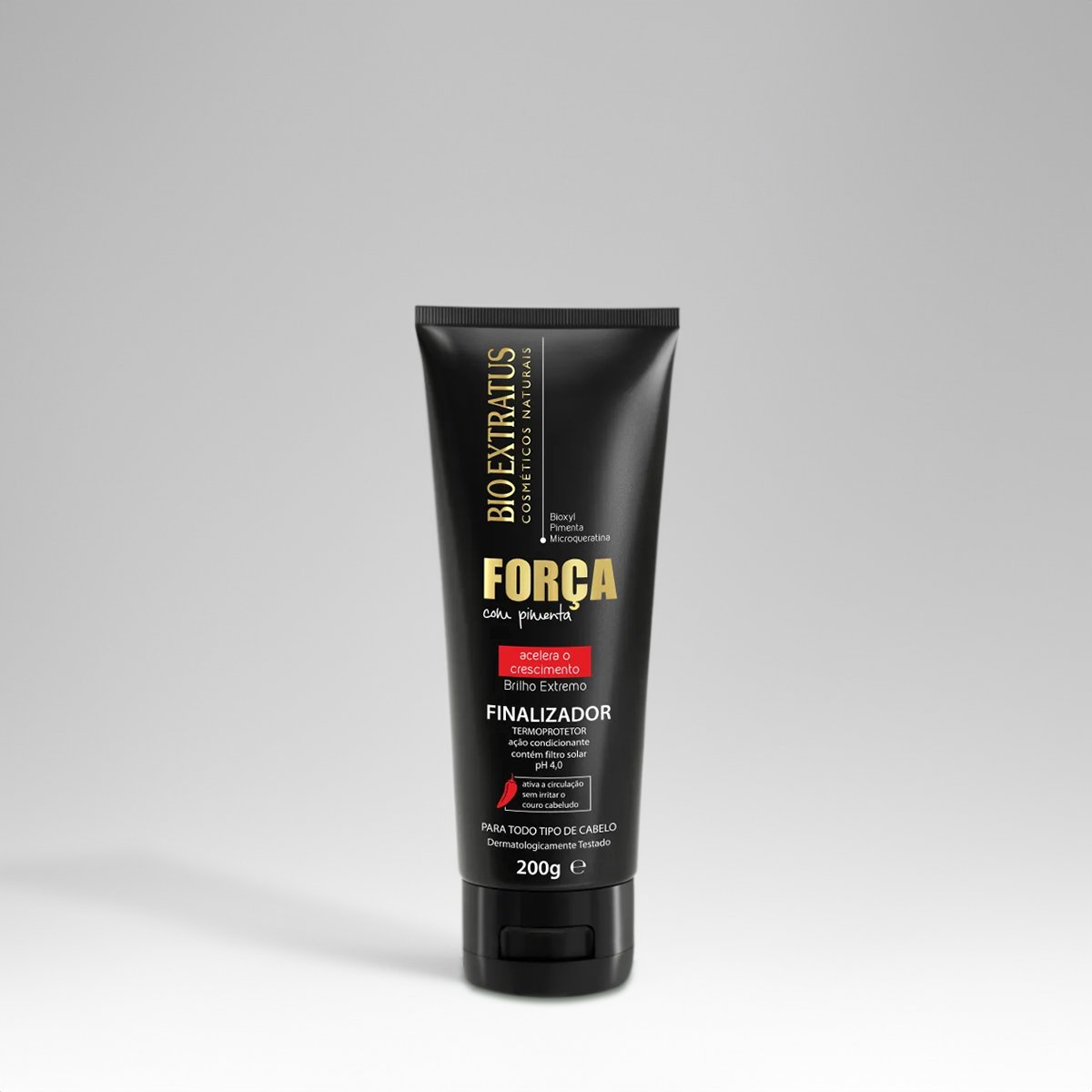 Kit Bio Extratus Forca Com Pimenta Shampoo Condicionador Litro Mascara e Finalizador (4 produtos) ÚNICO 5