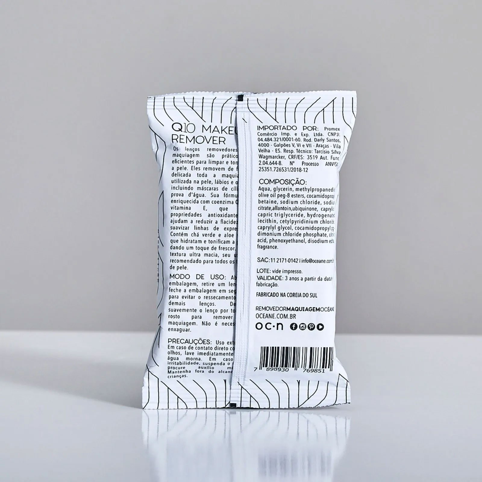 Oceane Q10 Makeup - Lenco Demaquilante ÚNICO 2