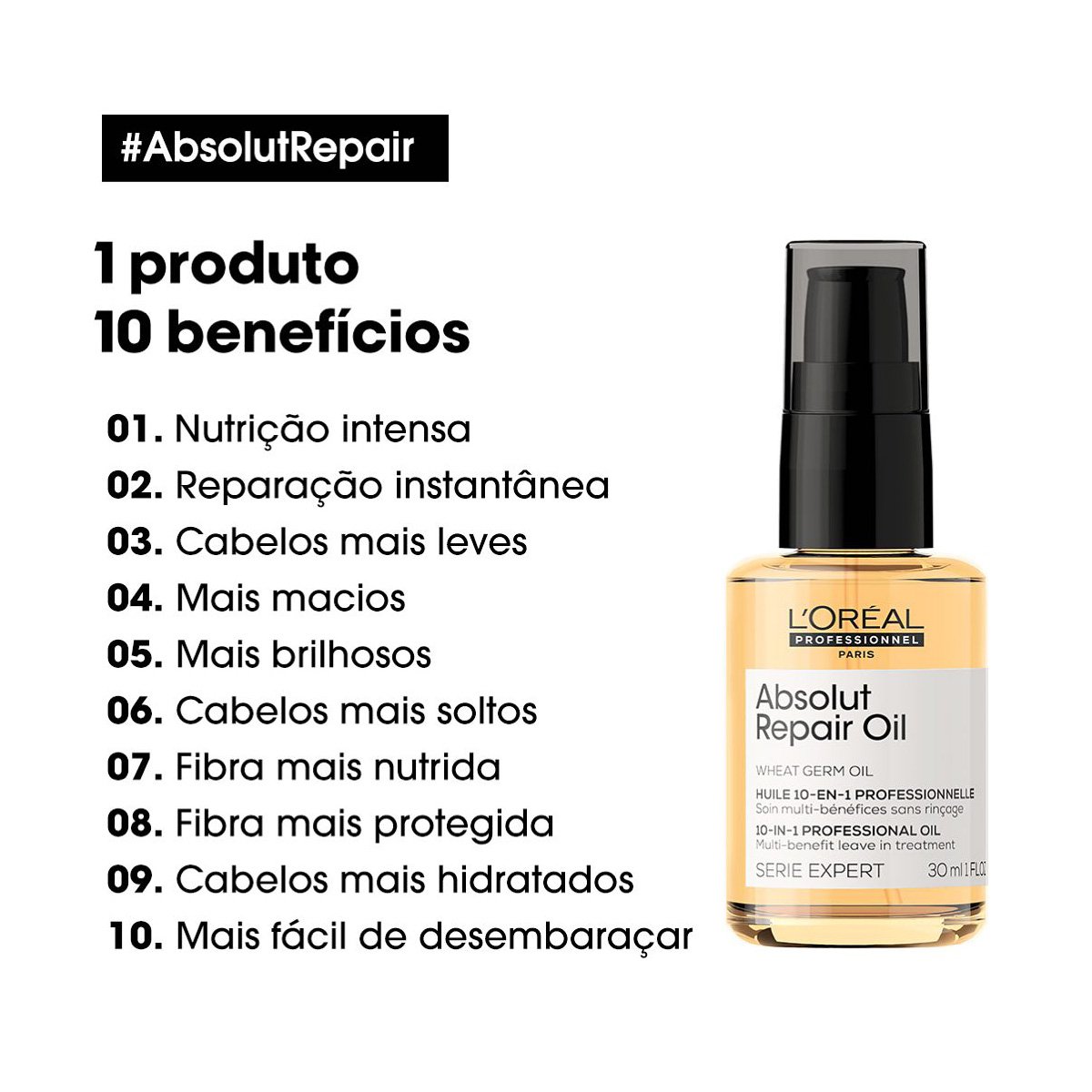 Kit LOreal Professionnel Expert Absolut Repair Cortex Lipidium Power Repair e Gold Quinoa 10in1 (2 produtos) ÚNICO 4