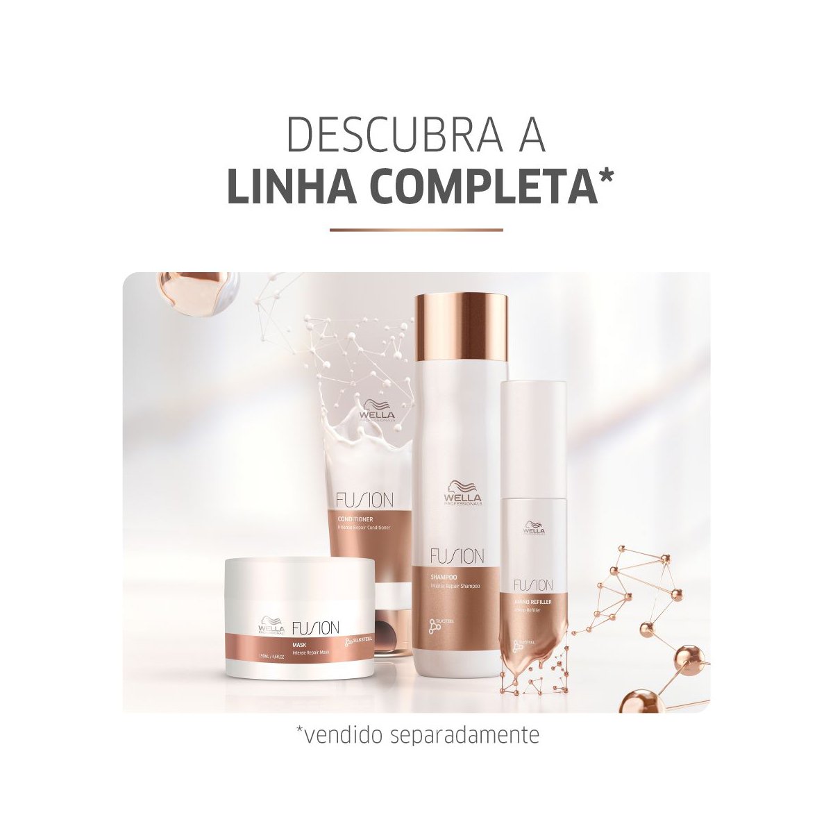 Kit Wella Professionals Fusion Shampoo Mascara e Oil G (3 produtos) ÚNICO 2