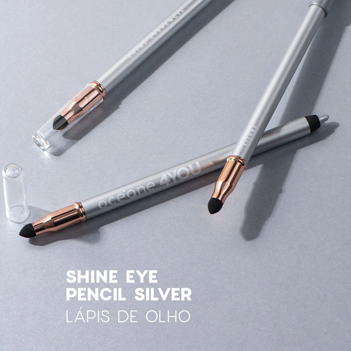 Kit Oceane Shine Eye Pencil 4you Nude Golden e Silver (3 produtos) Multicores 2