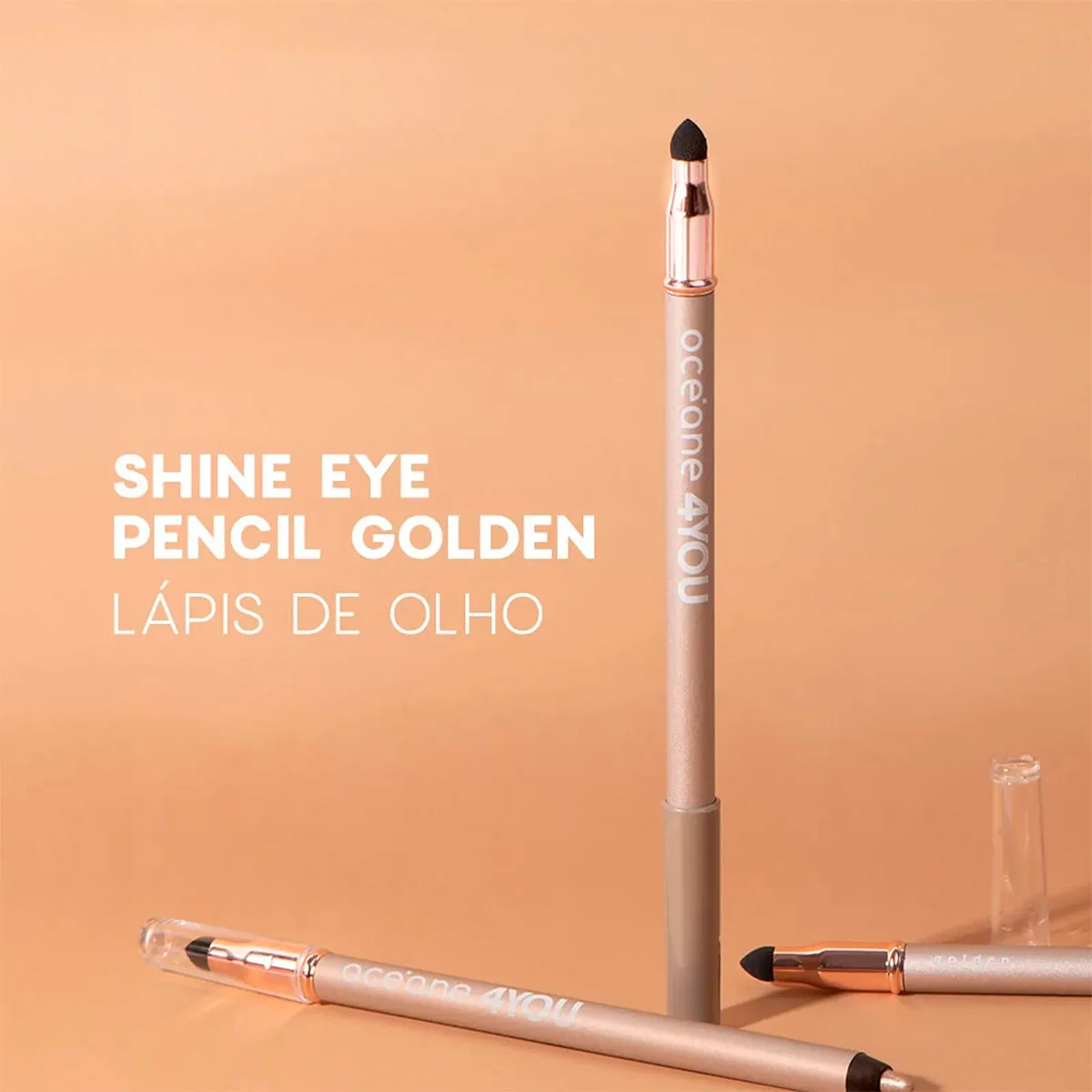 Kit Oceane Shine Eye Pencil 4you Nude Golden e Silver (3 produtos) Multicores 3