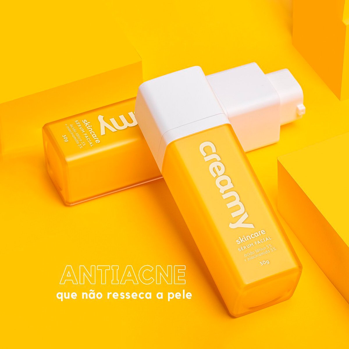 Kit Creamy Acido Latico Serum Facial e Anti-Aging Serum Redutor de Linhas (2 produtos) ÚNICO 2