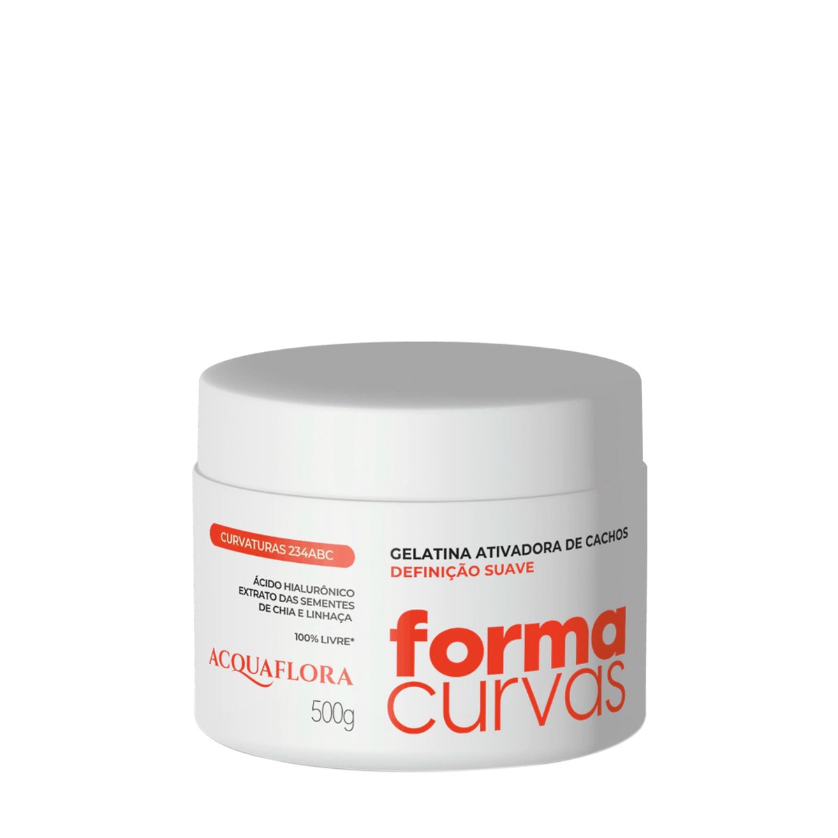 Acquaflora Forma Curvas - Gelatina Ativadora de Cachos Definicao Suave 500g 500g 1