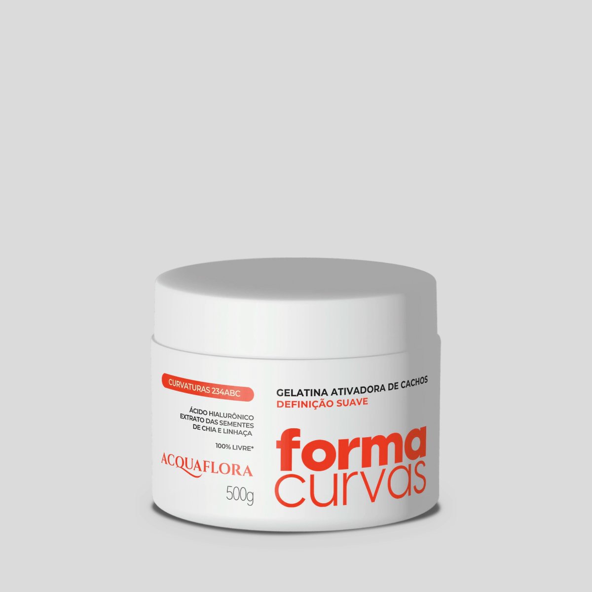 Acquaflora Forma Curvas - Gelatina Ativadora de Cachos Definicao Suave 500g 500g 2