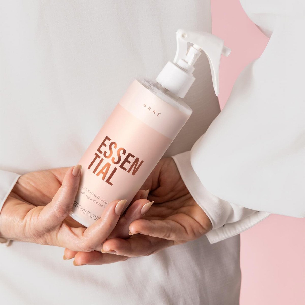 Kit Brae Essential Shampoo Condicionador Mascara Fluido Reparador e Ampola Capilar (5 produtos) ÚNICO 4