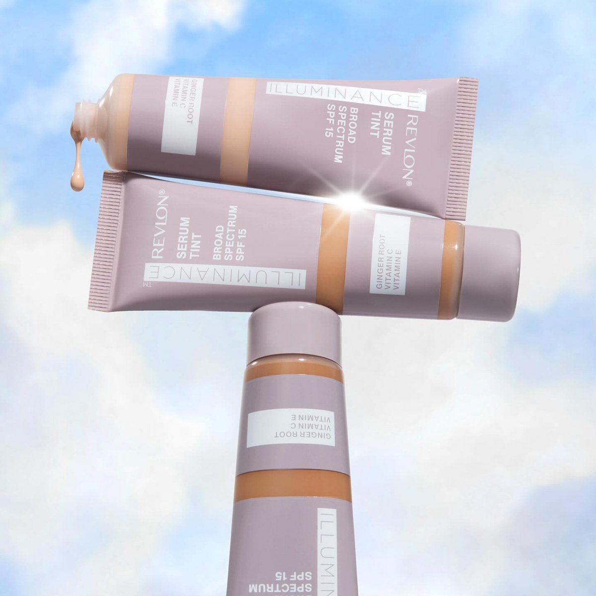 Revlon Illuminance Serum Tint SPF 15 Light Tan - Serum Facial 28ml Light Tan 3