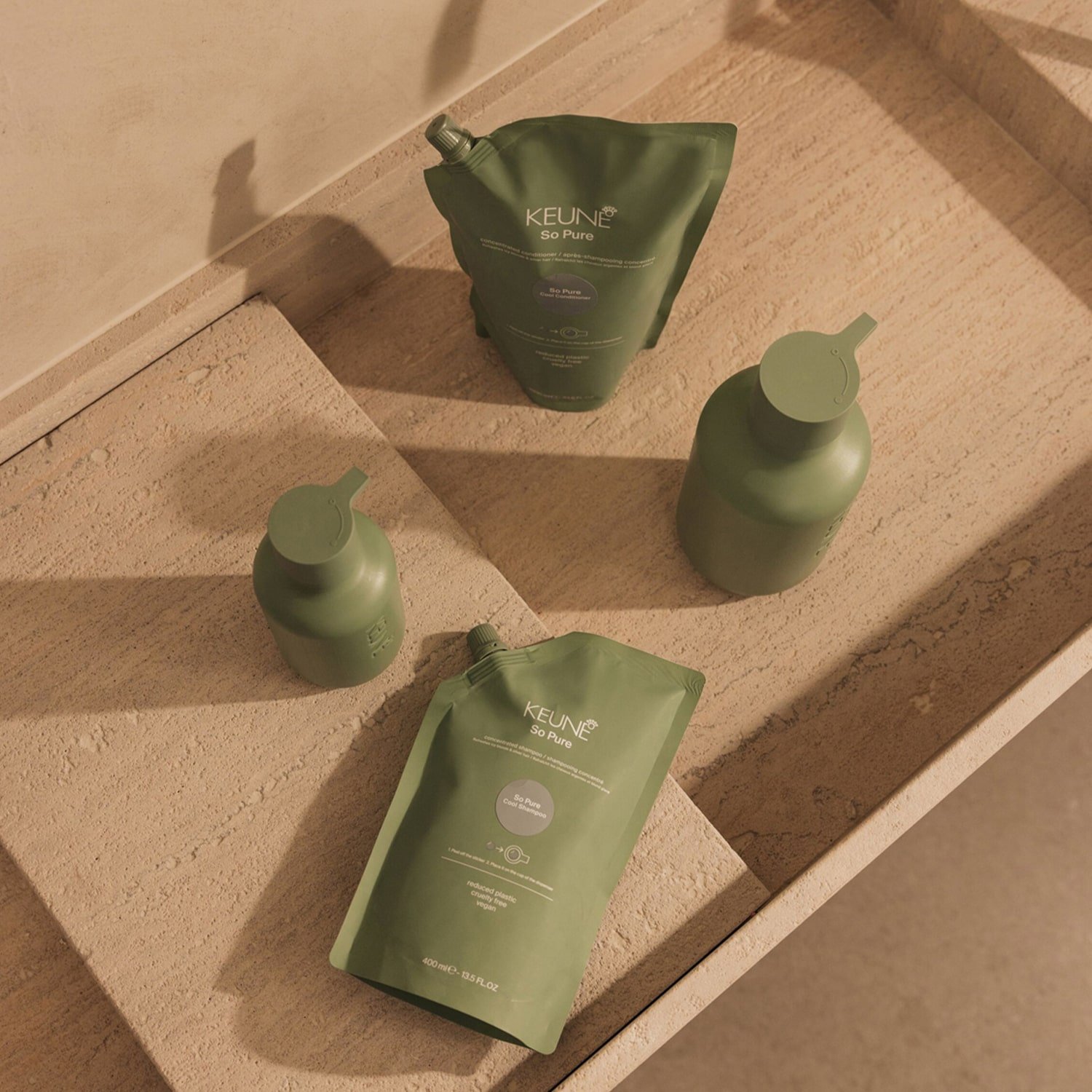 Kit Keune So Pure Cool Shampoo Refil Extra e Dispenser (3 produtos) ÚNICO 2