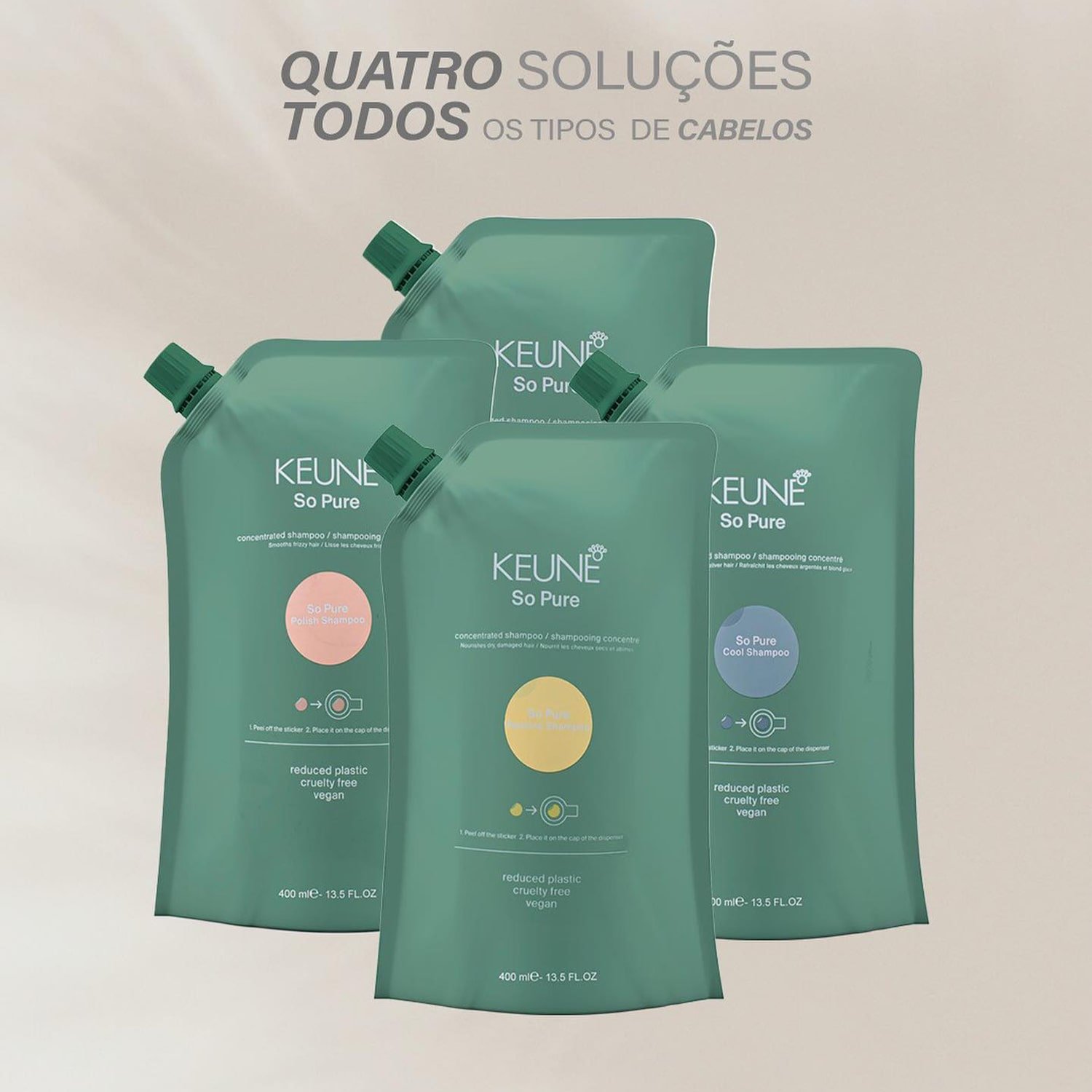 Kit Keune So Pure Restore Shampoo Refil e Dispenser Frasco (2 produtos) ÚNICO 4