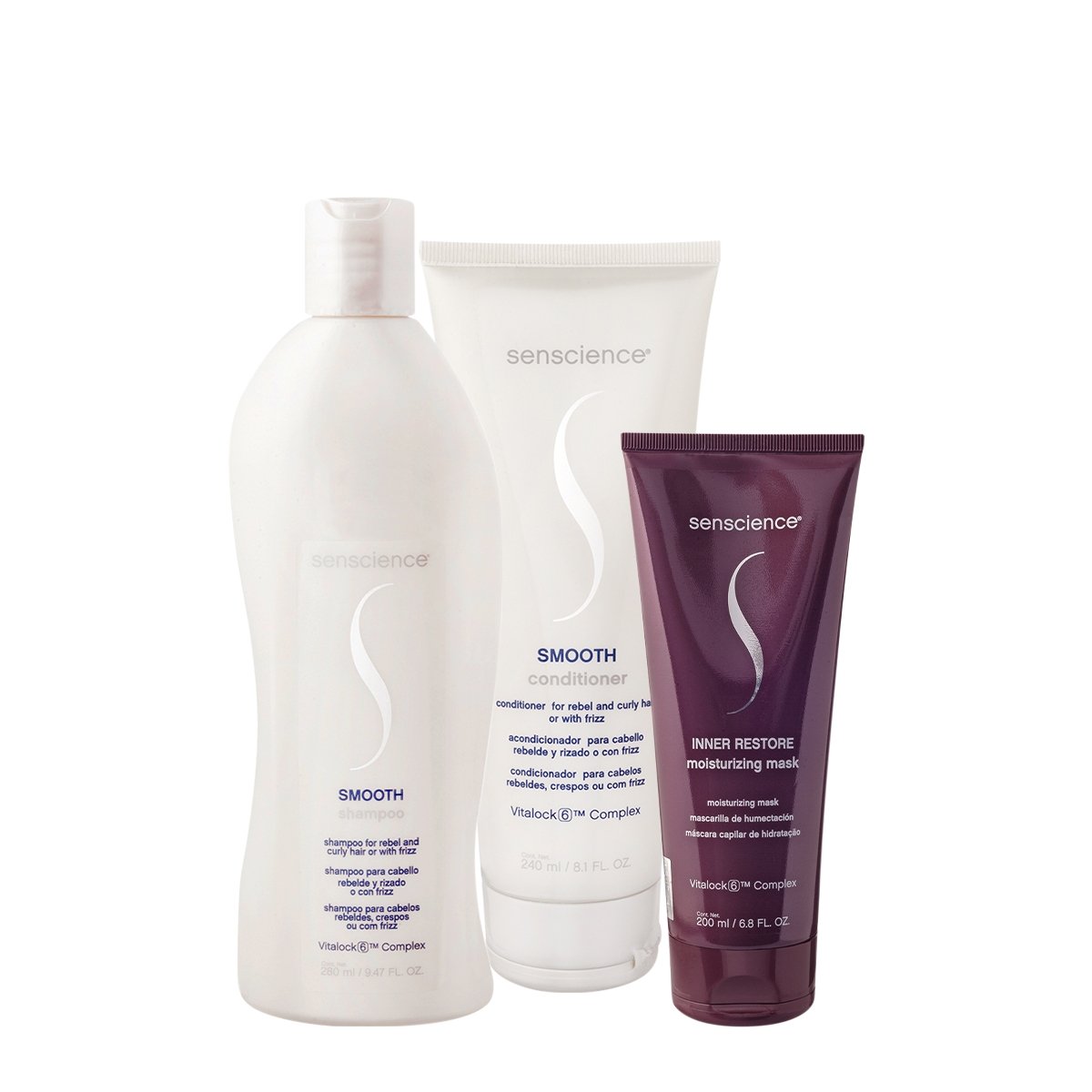 Kit Senscience Smooth Inner Restore Home Care (3 produtos) ÚNICO 1