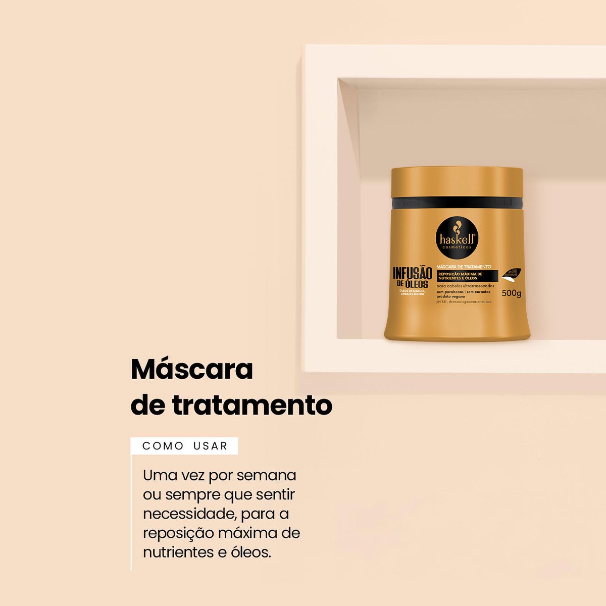 Haskell Infusao de Oleos - Mascara Capilar 500g 500g 2