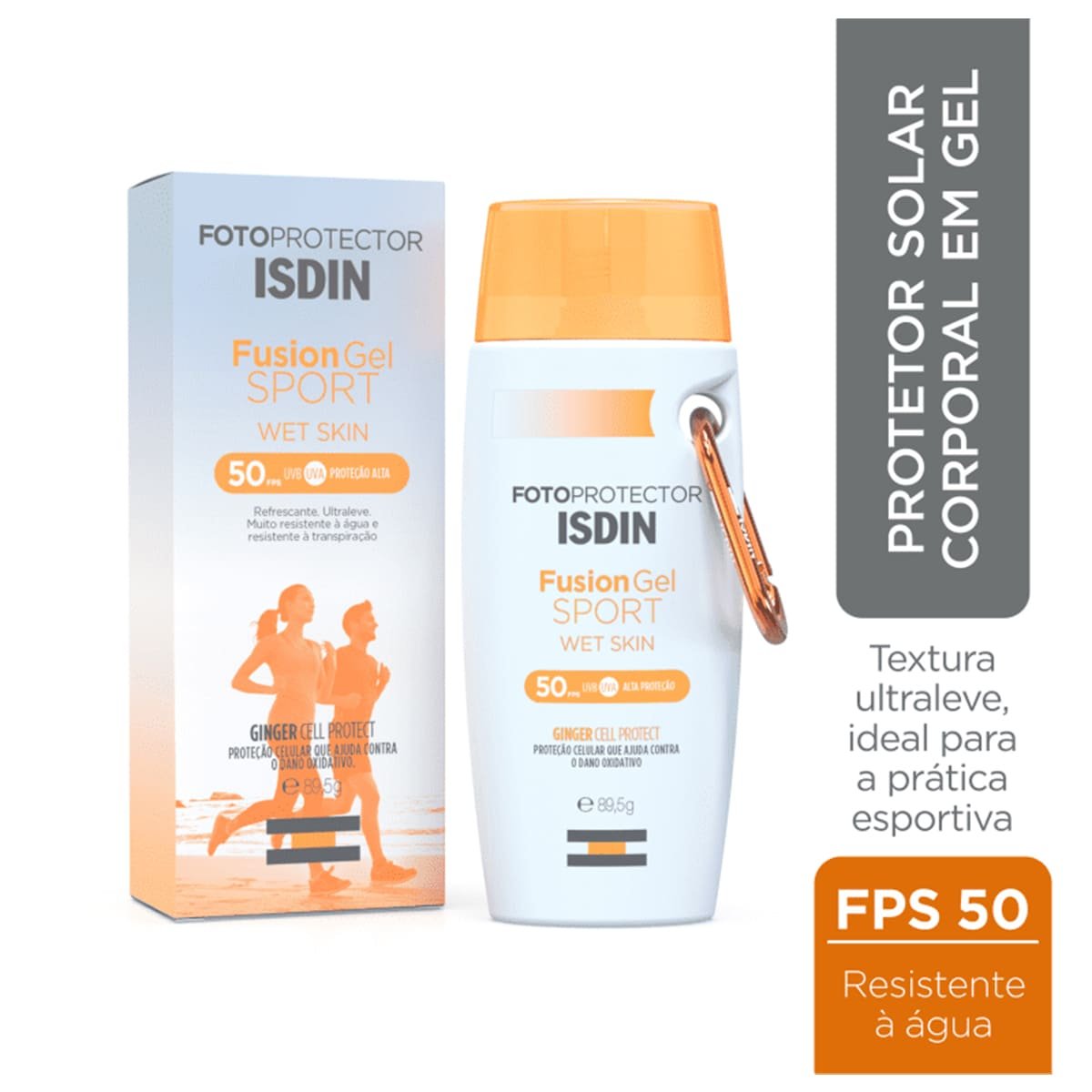 ISDIN Fusion Gel Sport FPS 50 - Protetor Solar 89,5g 89,5g 3