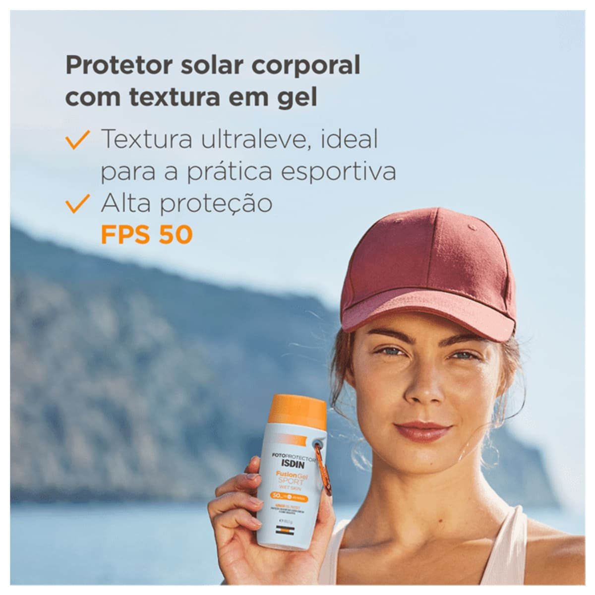 ISDIN Fusion Gel Sport FPS 50 - Protetor Solar 89,5g 89,5g 4