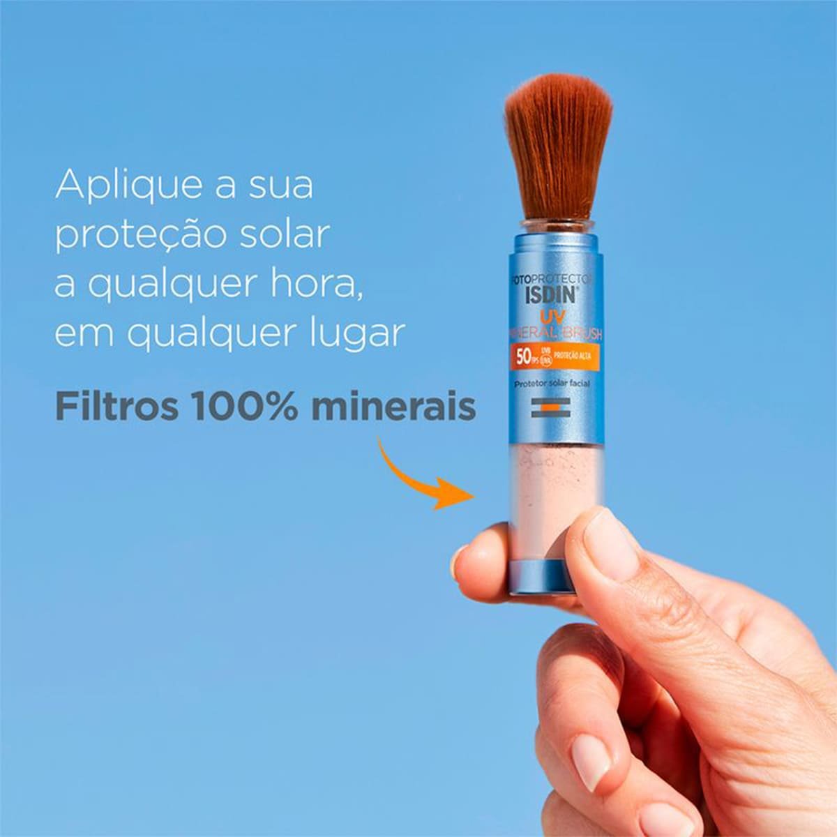 ISDIN UV Brush Mineral FPS50 - Protetor Solar Facial em Po 2g 2g 4
