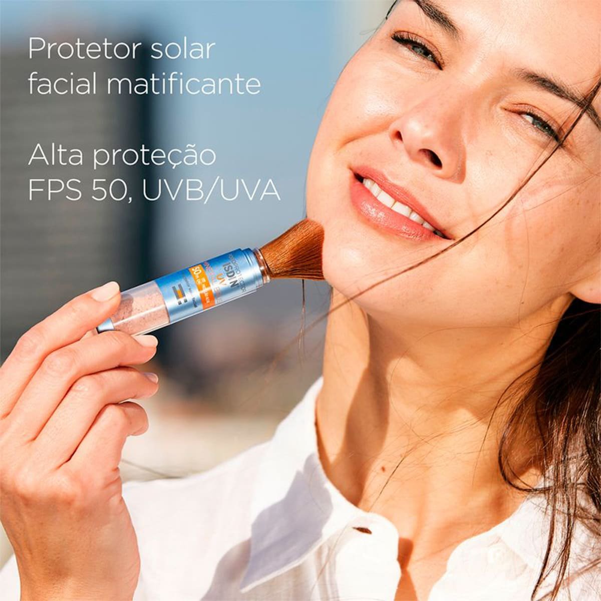 ISDIN UV Brush Mineral FPS50 - Protetor Solar Facial em Po 2g 2g 5
