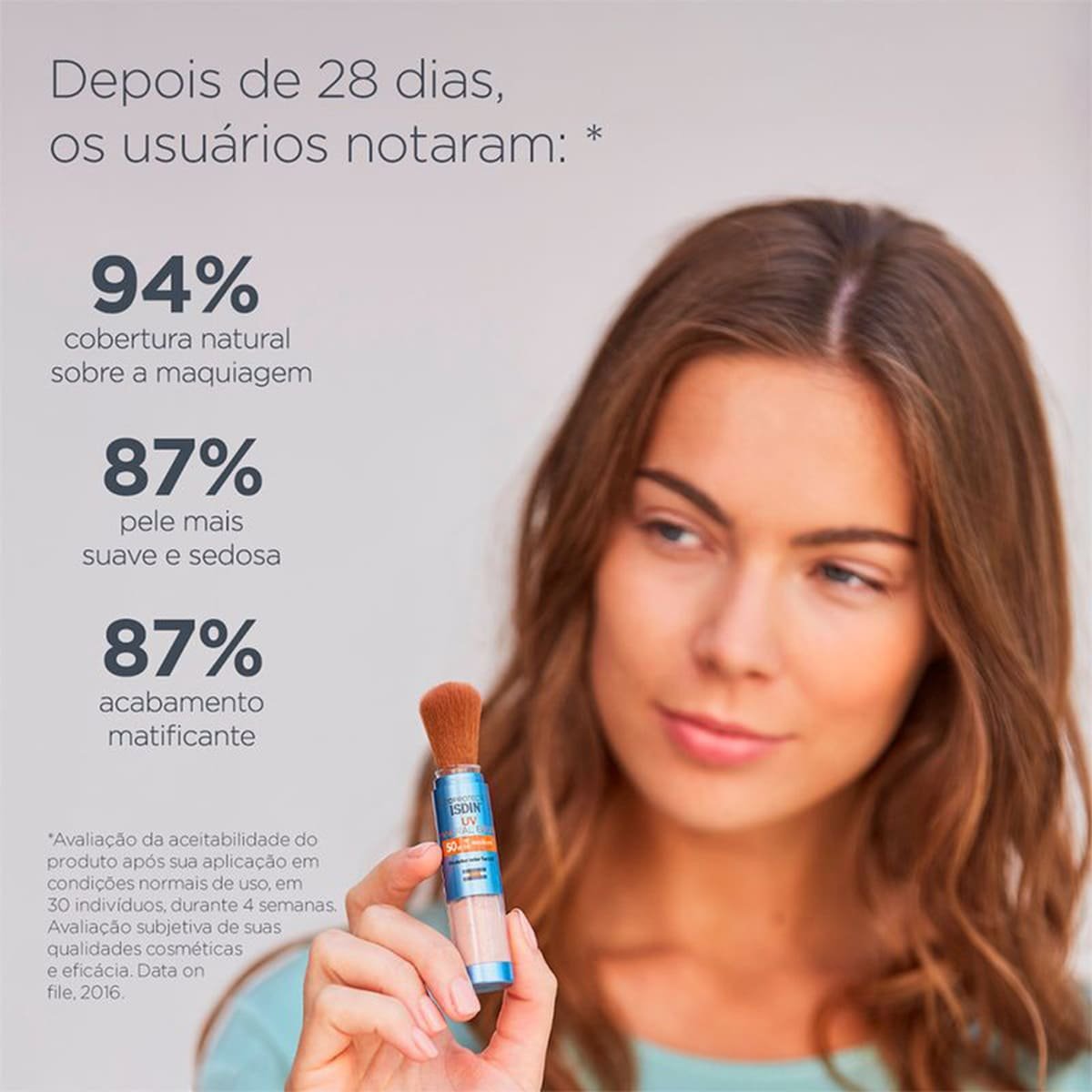 ISDIN UV Brush Mineral FPS50 - Protetor Solar Facial em Po 2g 2g 6