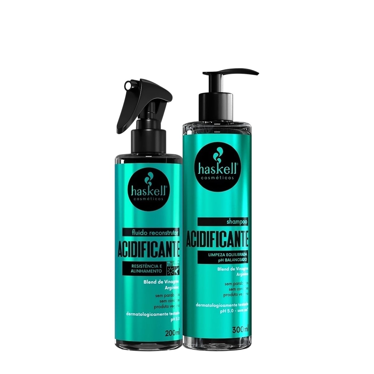Kit Haskell Acidificante Shampoo+ Fluido Reconstrutor (2 produtos) ÚNICO 1