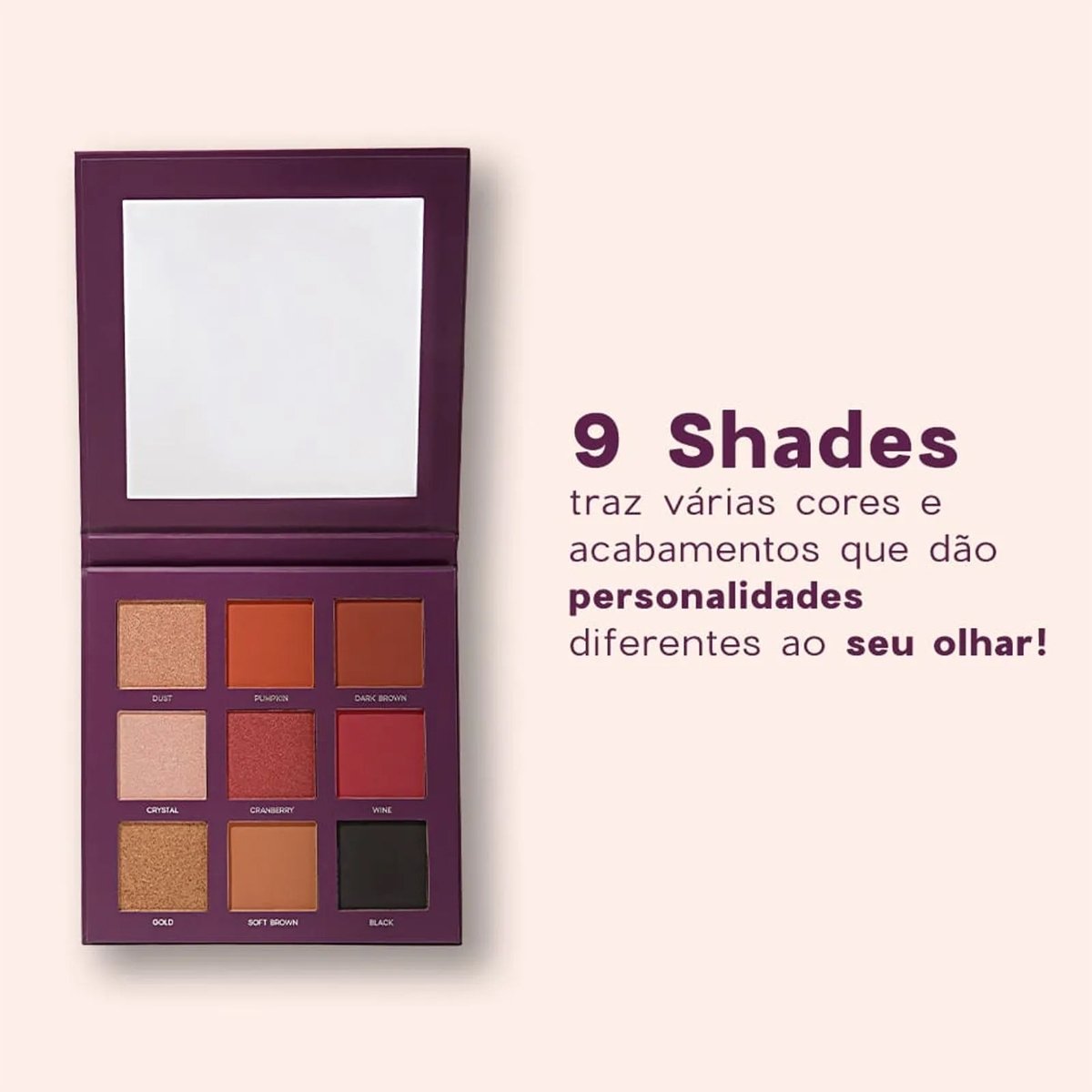 Oceane Purple 9 Shades - Paleta de Sombras 25g Multicores 2