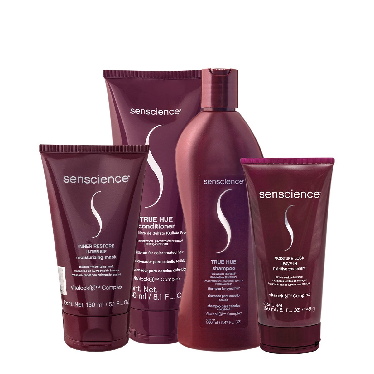 Kit Senscience True Hue Intensif Moisture Home Care Leave-in (4 produtos) ÚNICO 1
