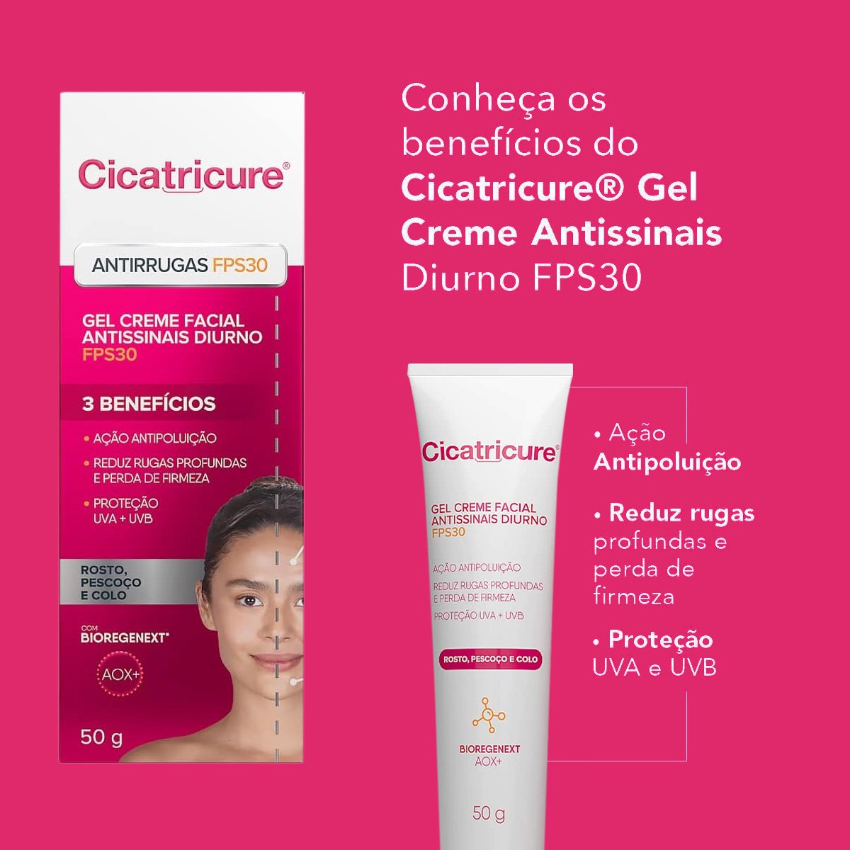 Kit Cicatricure Porcelana Peeling Antissinais FPS 30 Serum Creme (2 produtos) ÚNICO 5